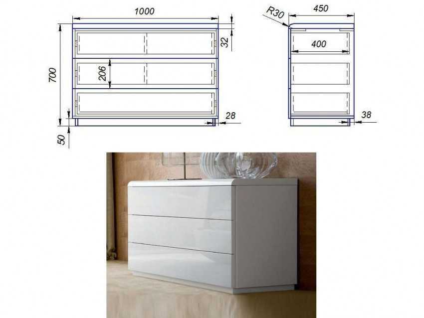 Сделать комод своими руками чертежи