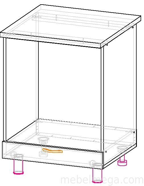 Нижний модуль под духовой шкаф размеры