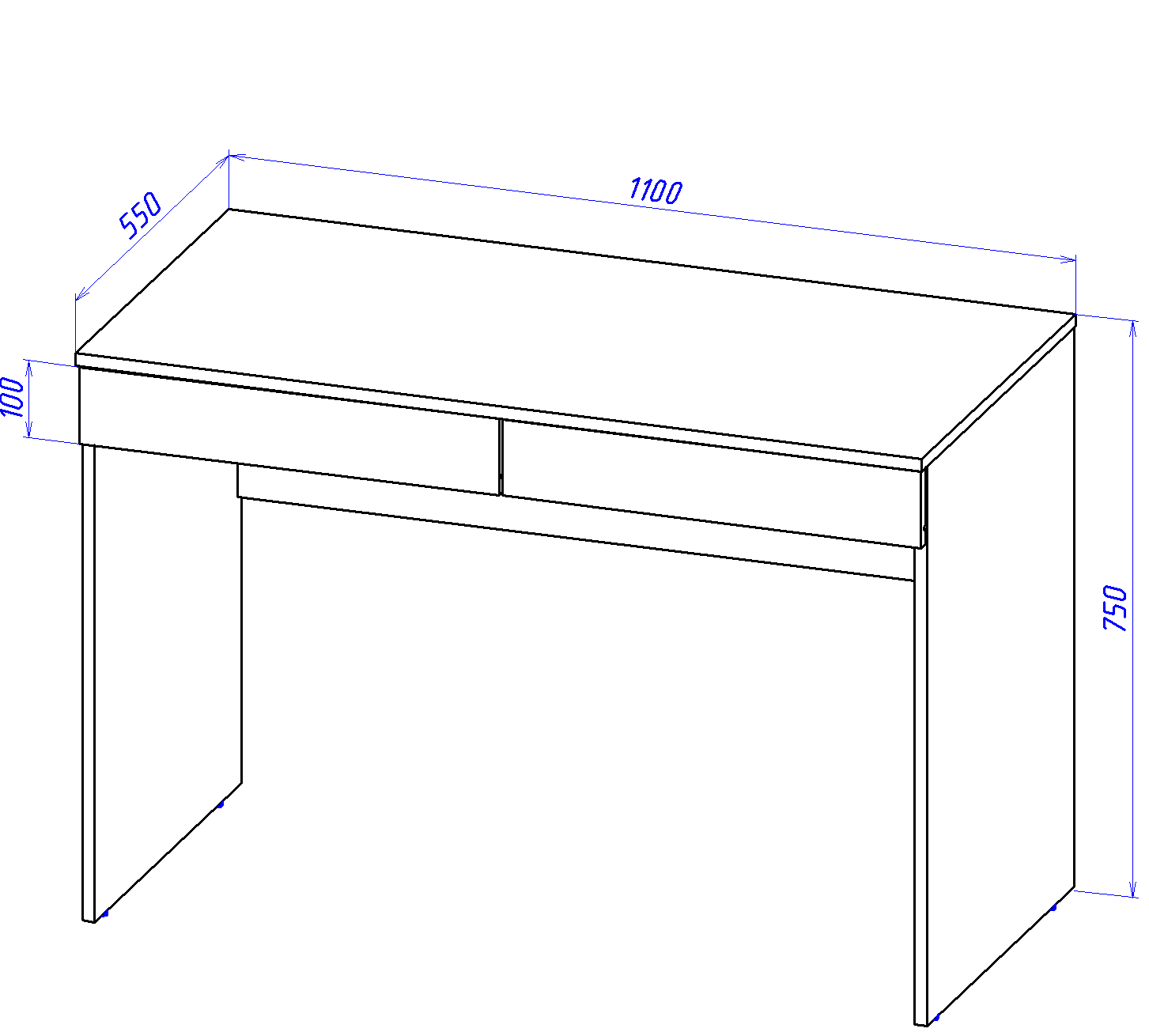 Размеры столешниц для письменного стола. Стол ВАСКО письменный. Письменный стол габариты 750 ширина. Высота письменного стола с ящиком под столешницей. Стол с выдвижными ящиками Размеры.