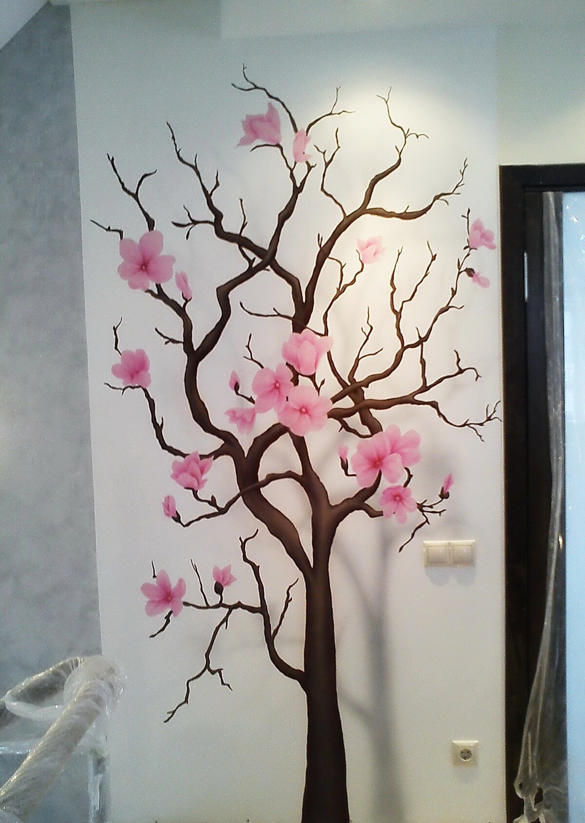 Цветочное дерево на стену