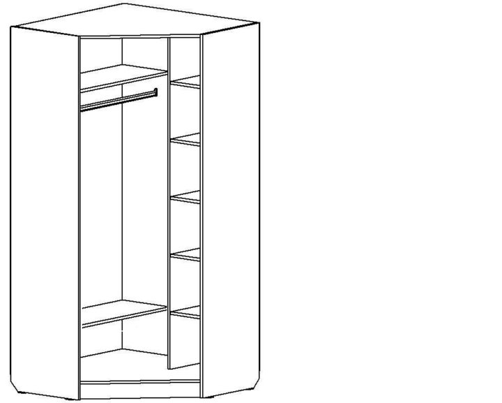 Шкаф угловой нарисовать онлайн