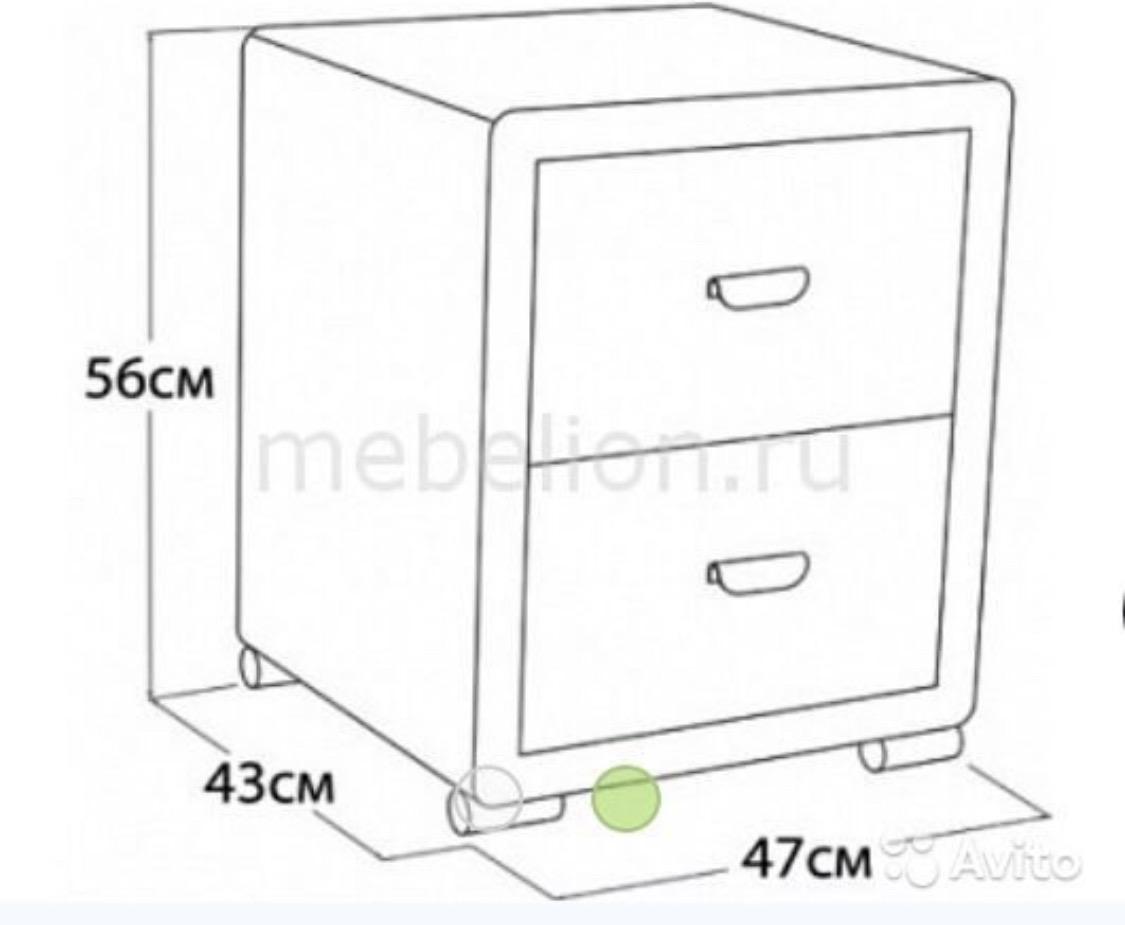 Тумба прикроватная чертеж