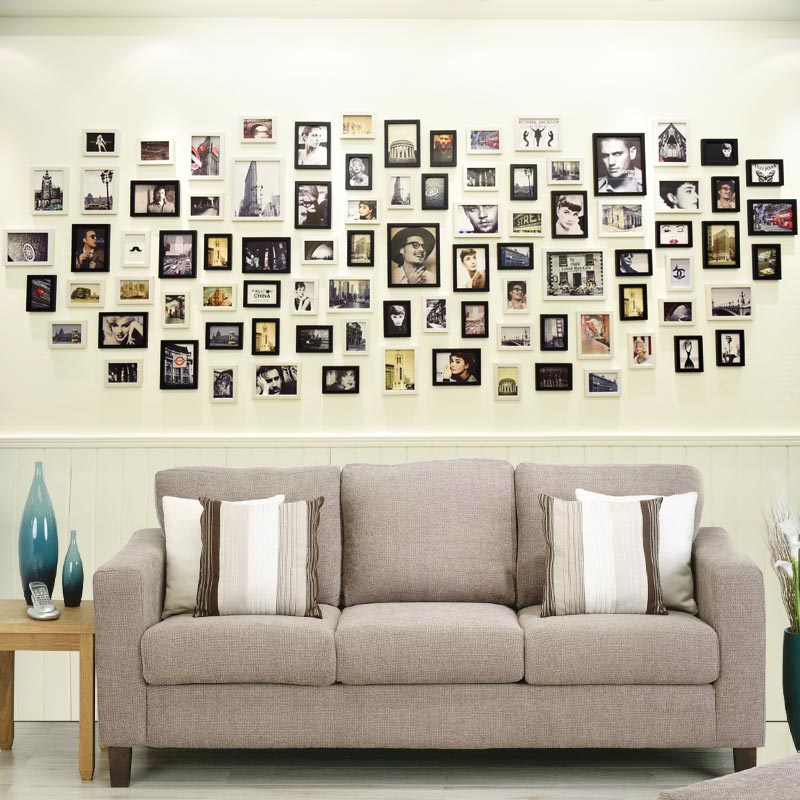 Как красиво можно повесить фотографии на стену