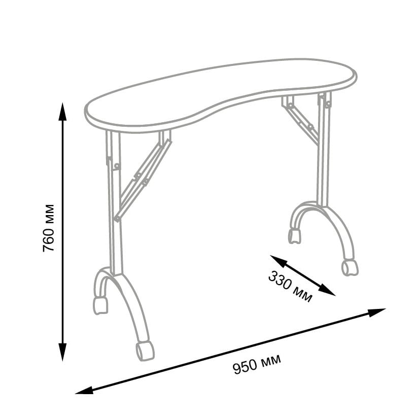 Размеры для маникюрного стола