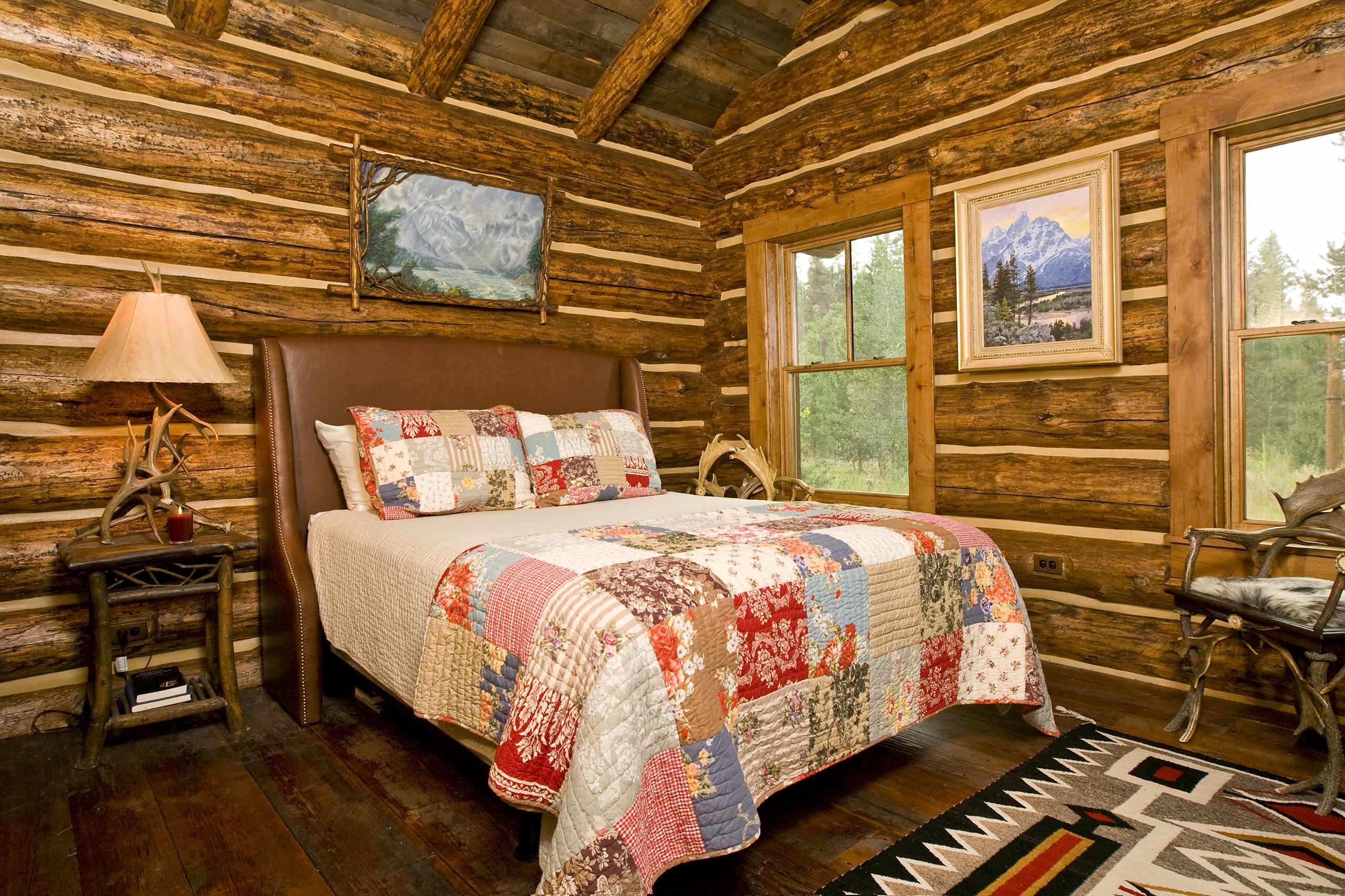 Интерьер спальни в стиле деревенском: Спальня в деревенском стиле - 100 .