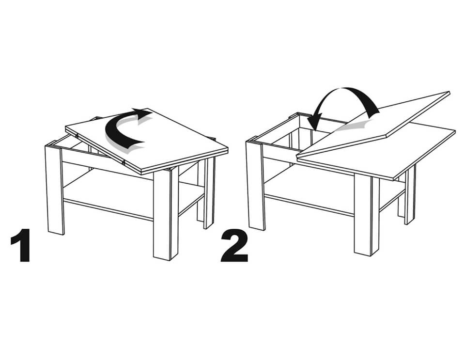 Стол трансформер чертежи и размеры