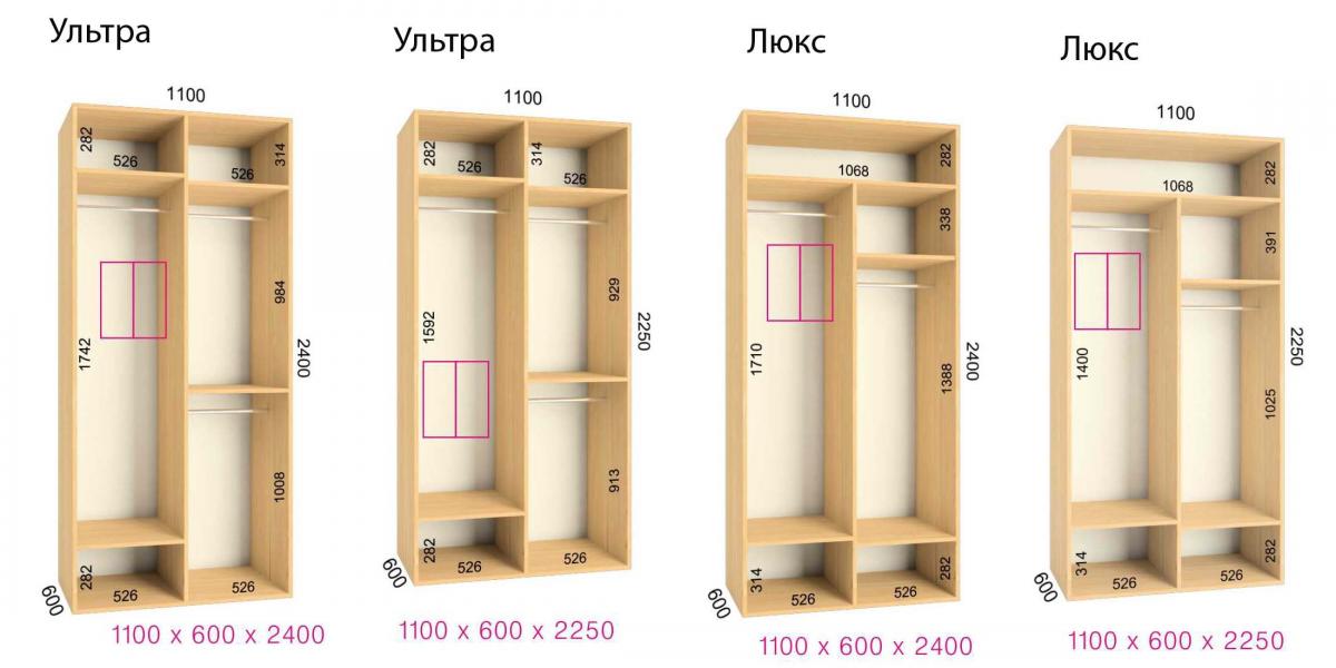 Шкаф в коридор 40 ширина 40 см