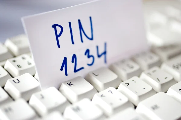 Интернет-банкинг - PIN-код и управление доступом — стоковое фото
