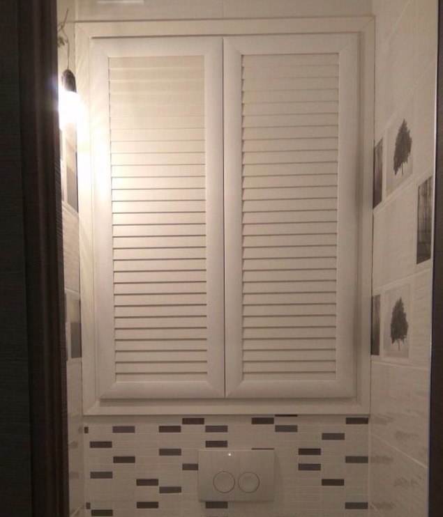 Дверцы для сантехнического шкафа в ванной под плитку