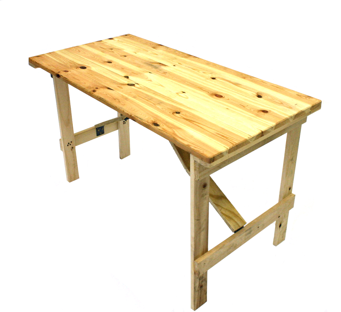 Складной столик из дерева