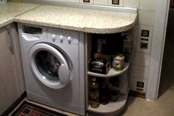 Кухни малогабаритные угловые со стиральной машиной