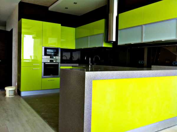Зелено Черная Кухня Фото
