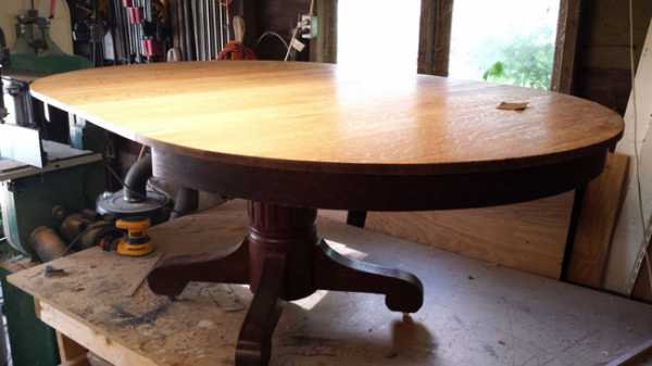Реставрация старого полированного стола своими руками