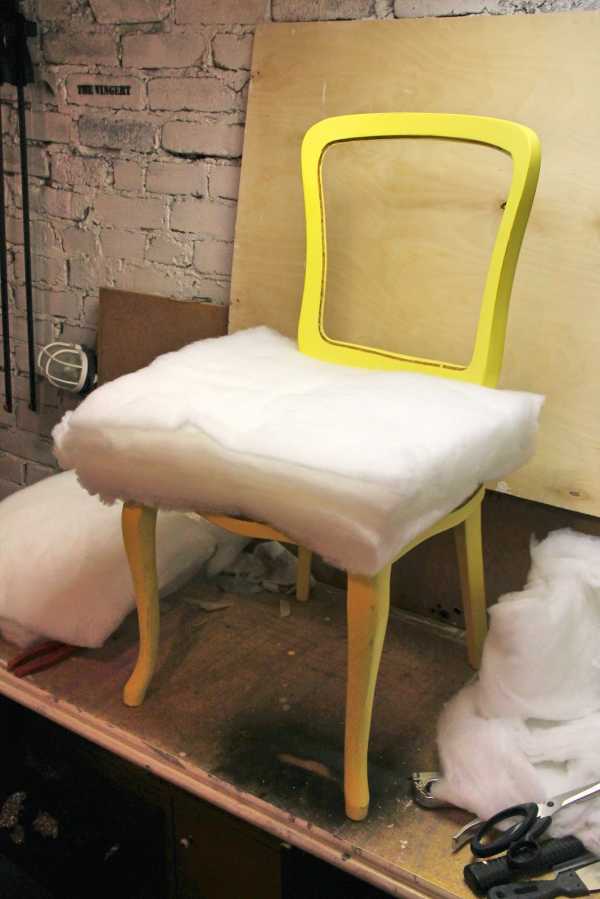 Покраска стула в белый цвет