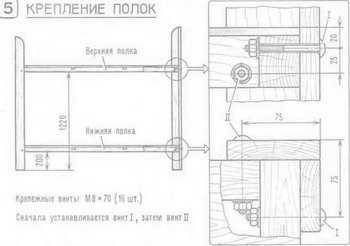 Инструкция по сбору двухъярусной кровати