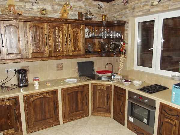 Столешница для кухонного гарнитура из дерева
