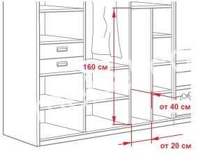 Высота для штанги в шкафу