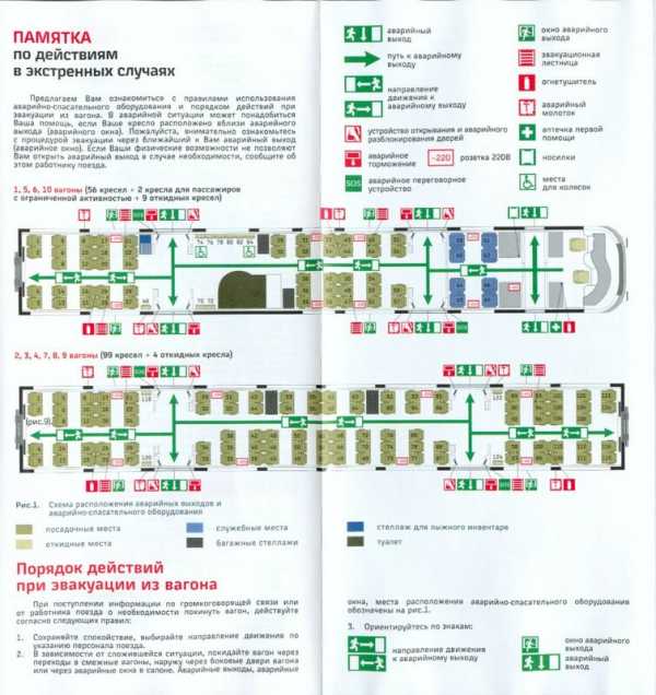 Схема вагона ласточка краснодар сочи