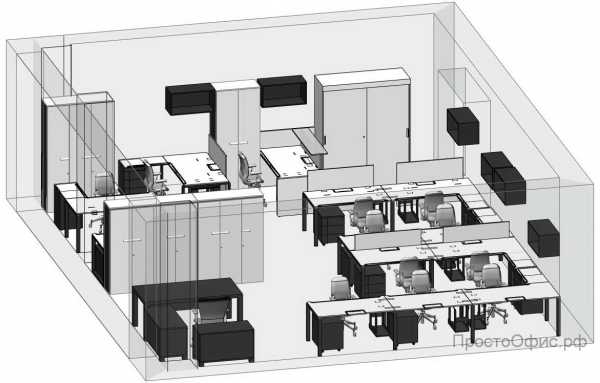 Схема расположения мебели в офисе