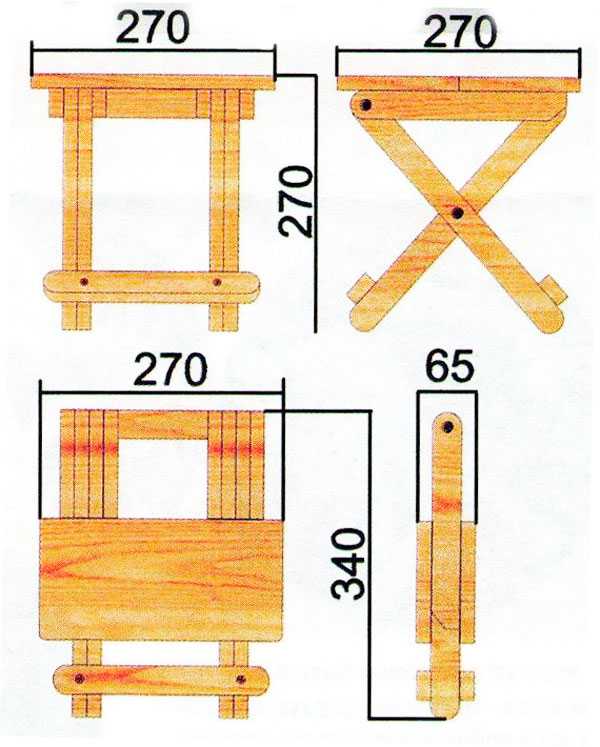 Стул деревянный со спинкой чертежи и схемы