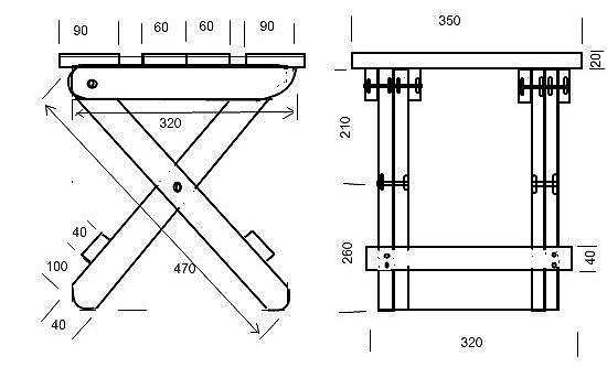 Стул деревянный со спинкой чертежи и схемы