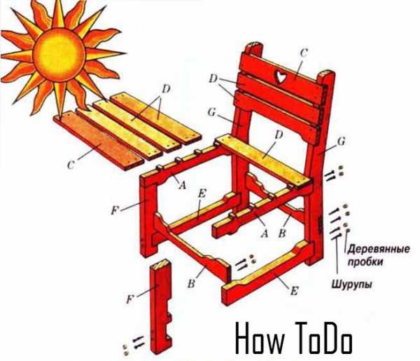 Складной стул со спинкой своими руками чертежи схемы