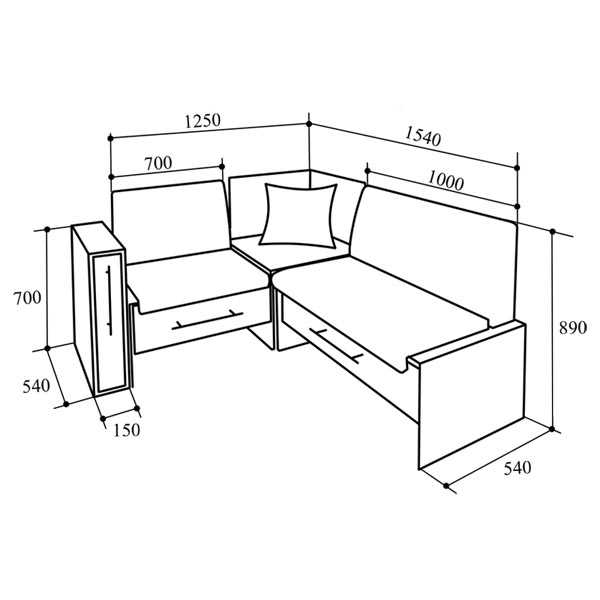 Угловые диваны своими руками чертежи и размеры