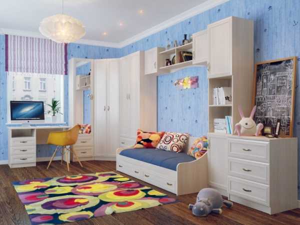 Детская комната с угловым шкафом