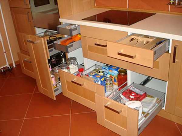 Детализация кухонных шкафов под распил