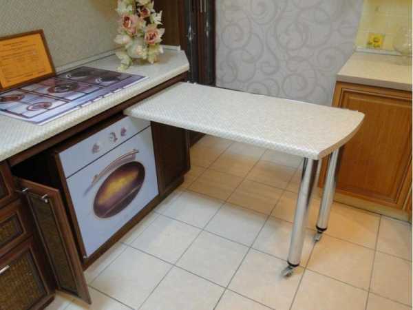 Выдвижной стол из кухонного гарнитура
