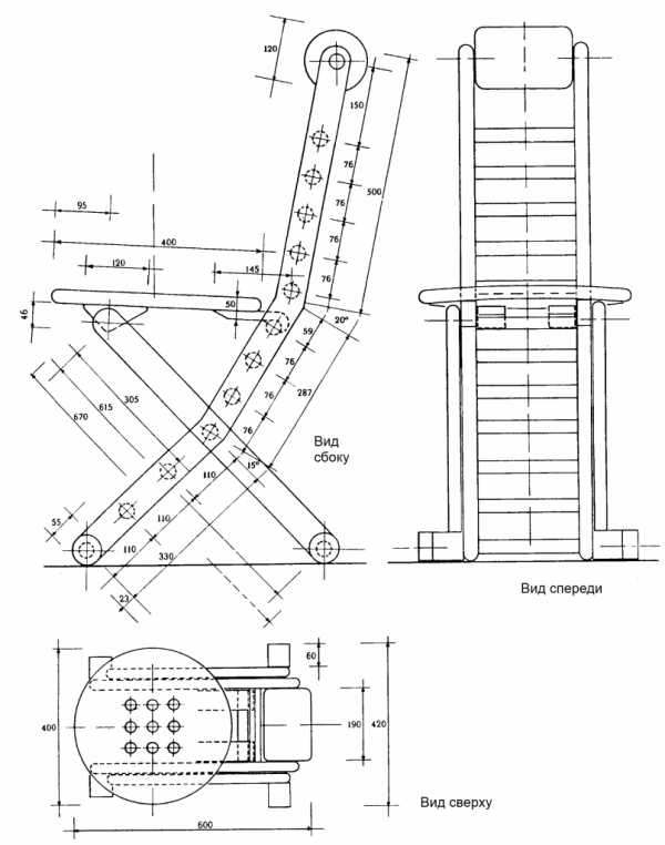 Изготовление стульев своими руками чертежи